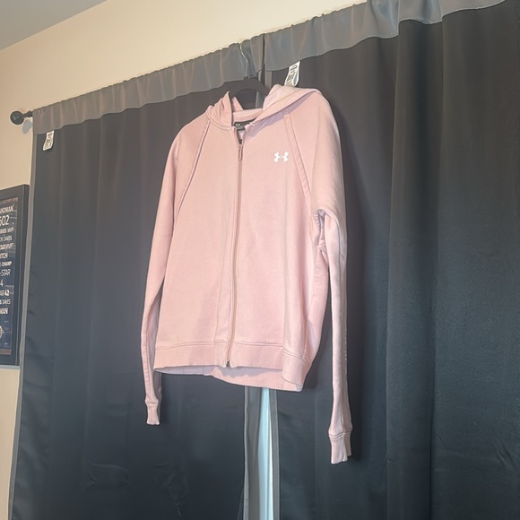 Under Armour Women’s-Medium Zip Up Hoodie (Pink) - Picture 2 of 4